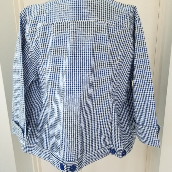 Checked 2 PC Jacket & Tank Set - Picture 5 of 11